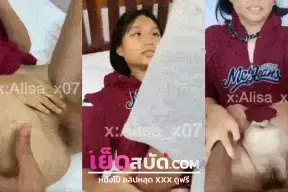 คลิปหลุดไทย ทางบ้าน xxx สาวหน้าสวยทรงซ้ออมควยให้แฟนหนุ่มอย่างหนักหน่วงโดน ซอยหี เย็ดหีรัวๆร้องเสียวหีอย่างดัง